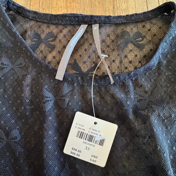 Anthropologie Long-Sleeve Novelty Lace Top - Size XS - Picture 3 of 6